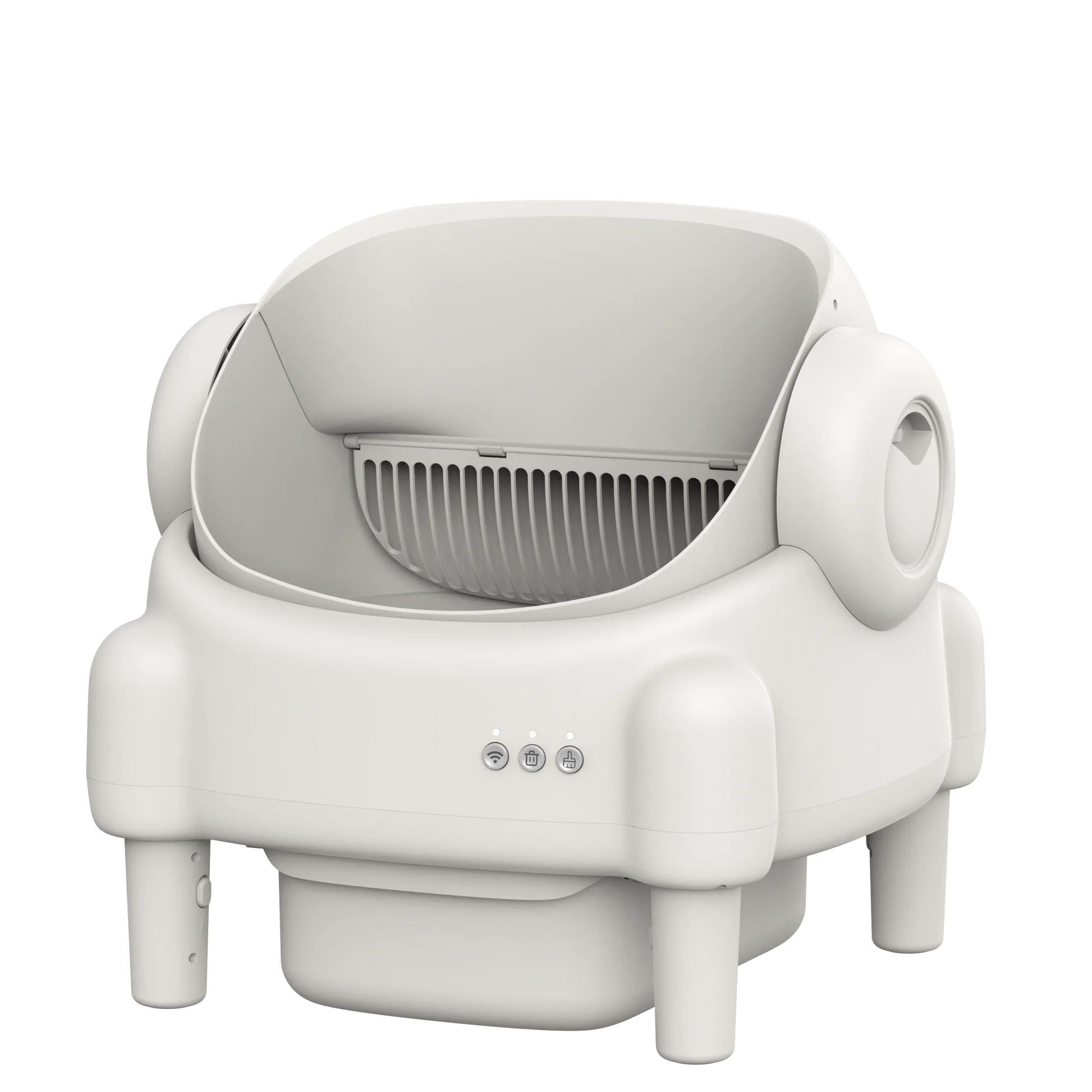 KFX-219411 Smart Cat Litter Box with Intelligent Self-Cleaning Function, Large Capacity and App Control, Open Design