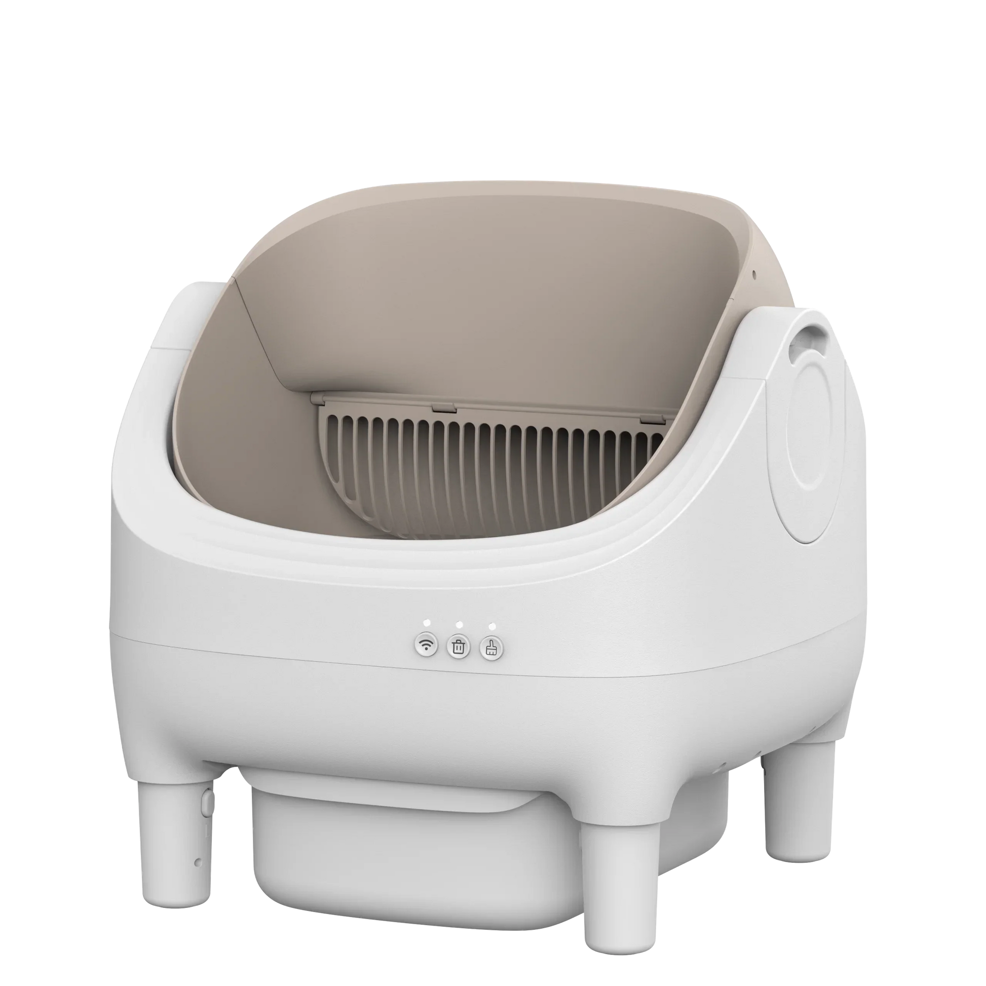 KFX-219411 Smart Cat Litter Box with Intelligent Self-Cleaning Function, Large Capacity and App Control, Open Design