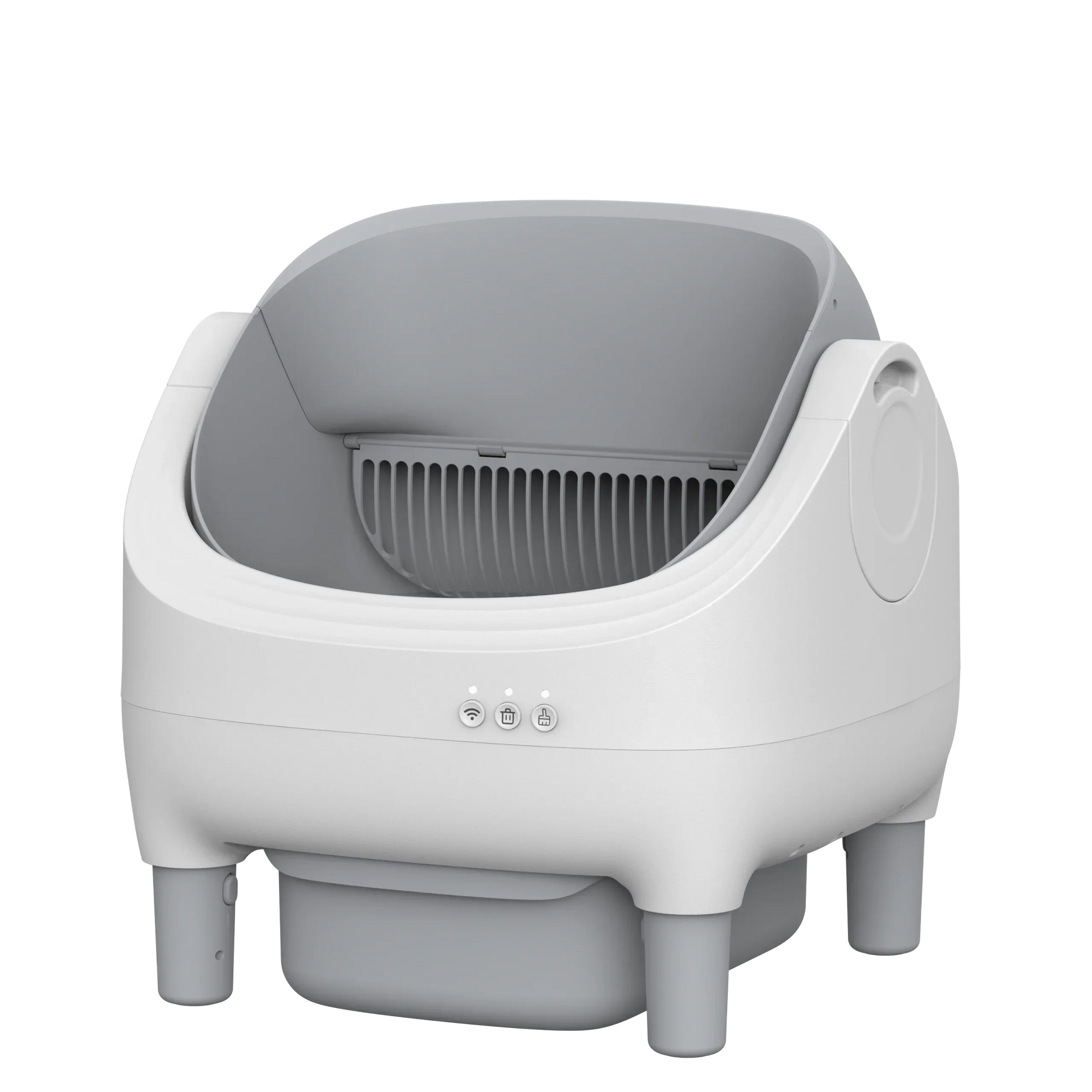 KFX-219411 Smart Cat Litter Box with Intelligent Self-Cleaning Function, Large Capacity and App Control, Open Design