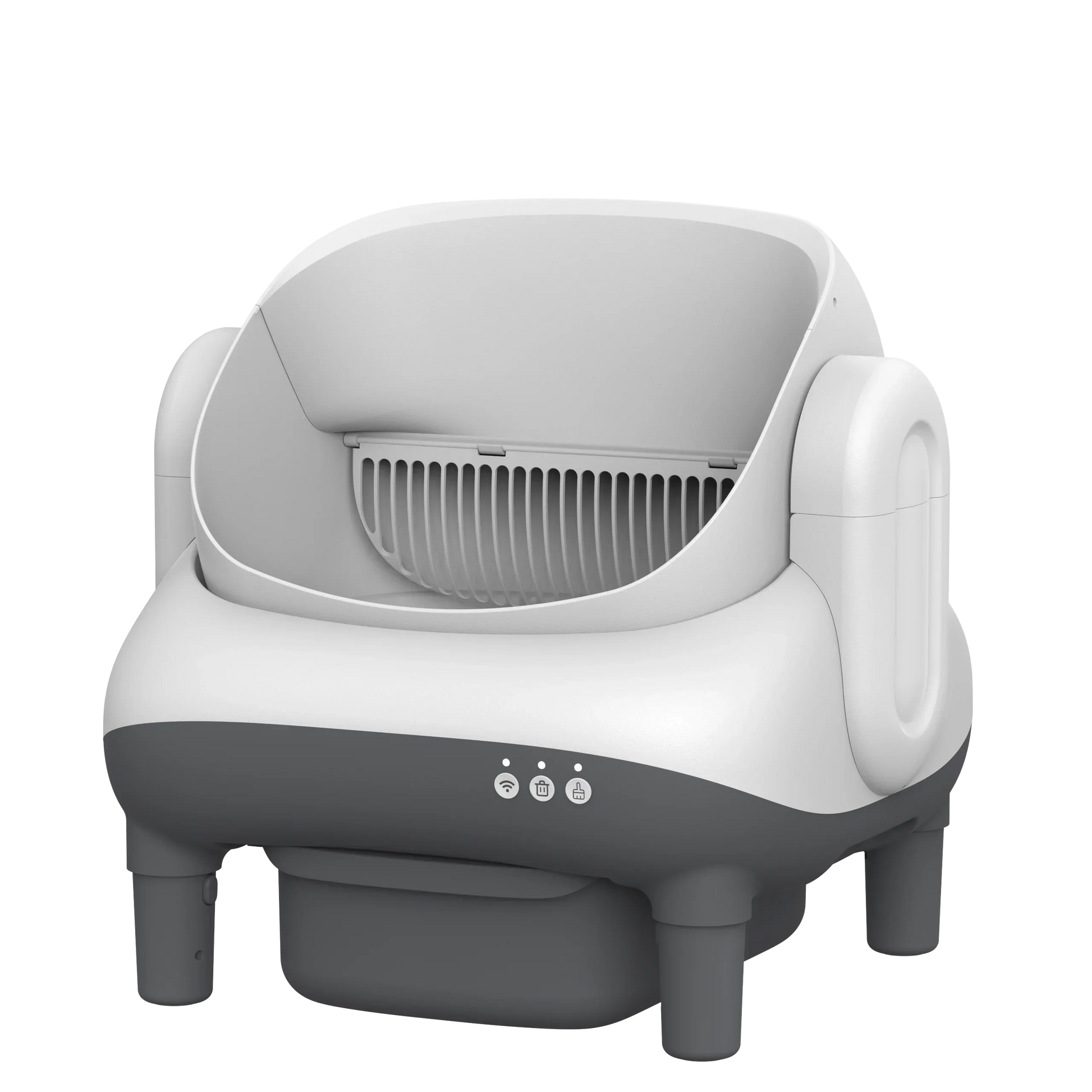 KFX-219411 Smart Cat Litter Box with Intelligent Self-Cleaning Function, Large Capacity and App Control, Open Design