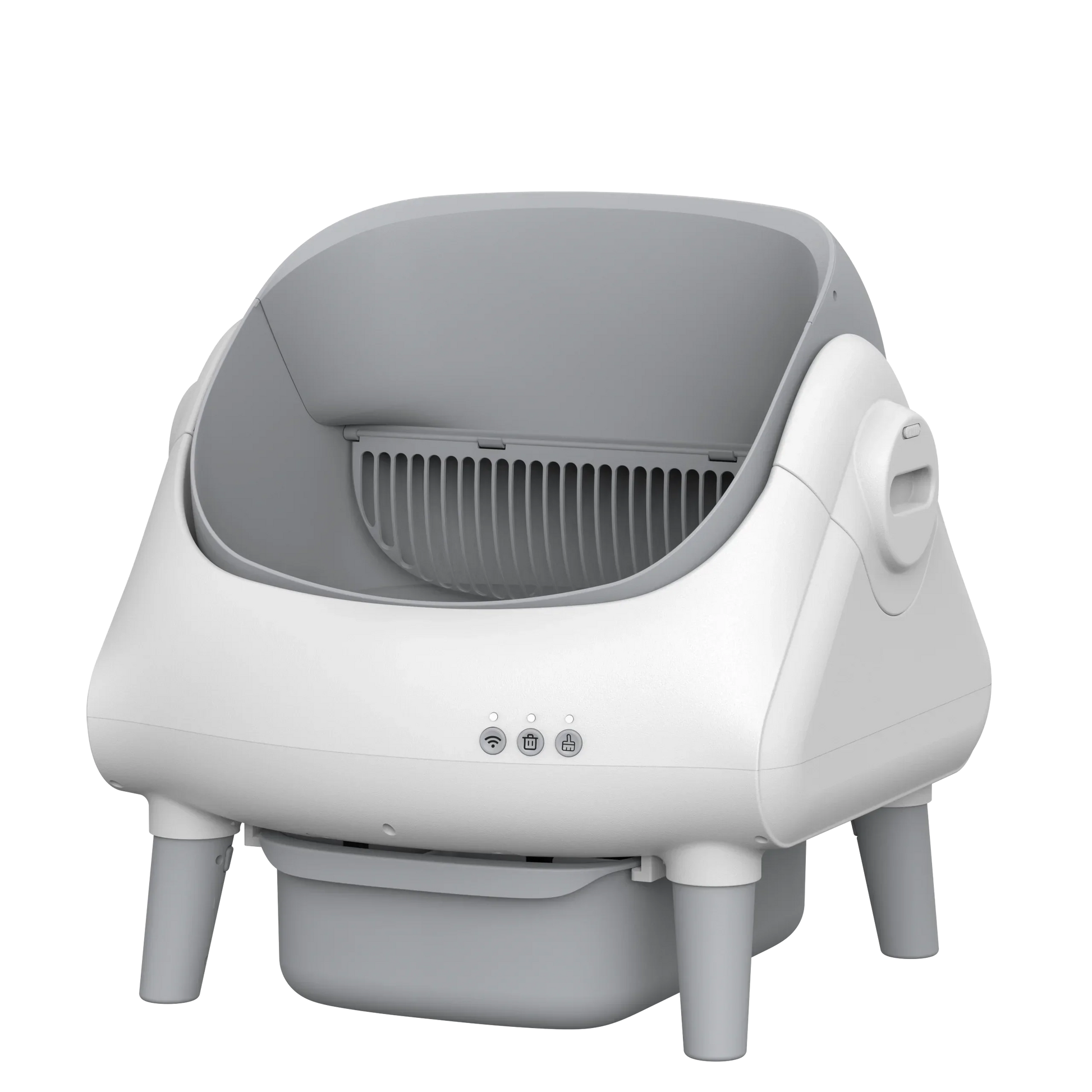 KFX-219411 Smart Cat Litter Box with Intelligent Self-Cleaning Function, Large Capacity and App Control, Open Design