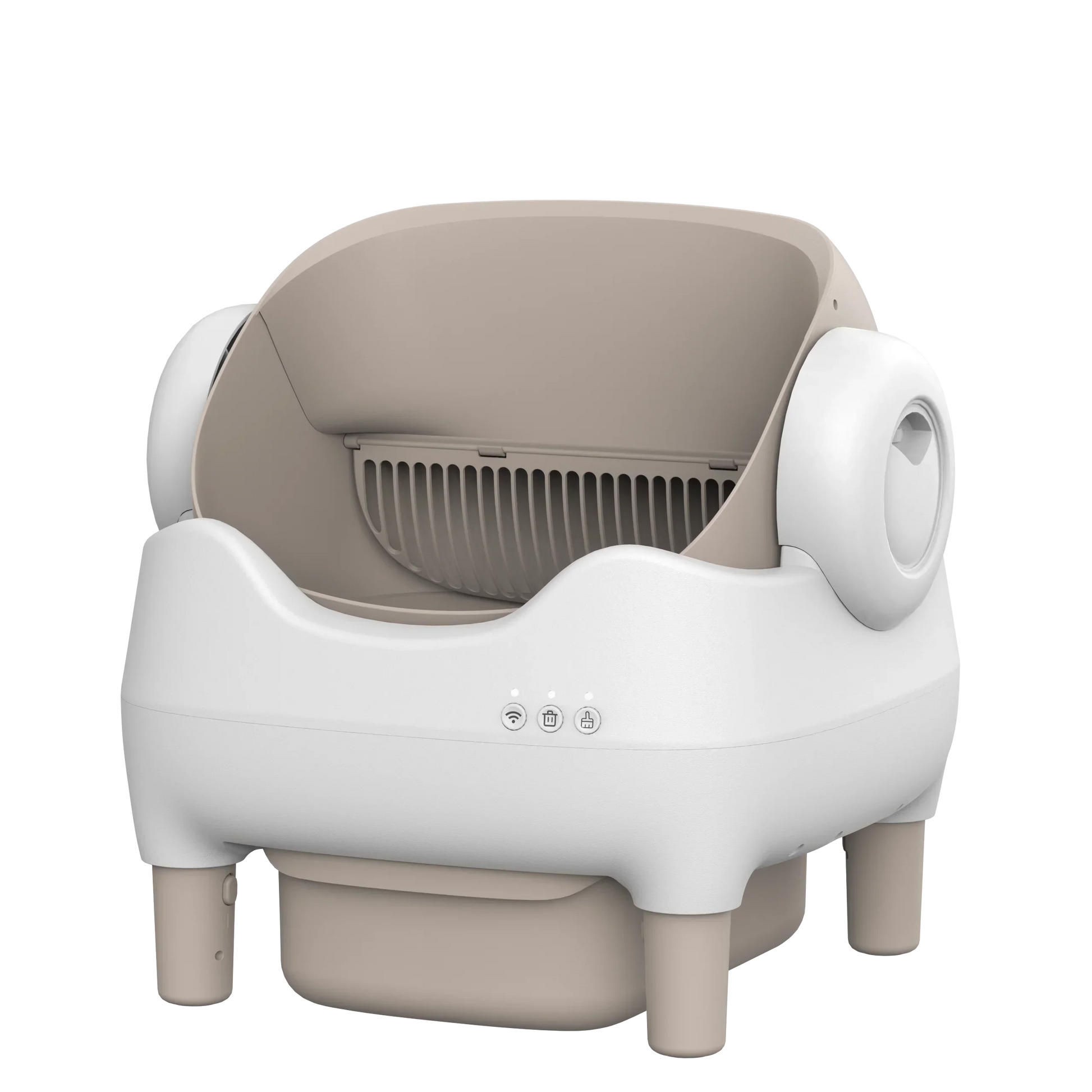 KFX-219411 Smart Cat Litter Box with Intelligent Self-Cleaning Function, Large Capacity and App Control, Open Design