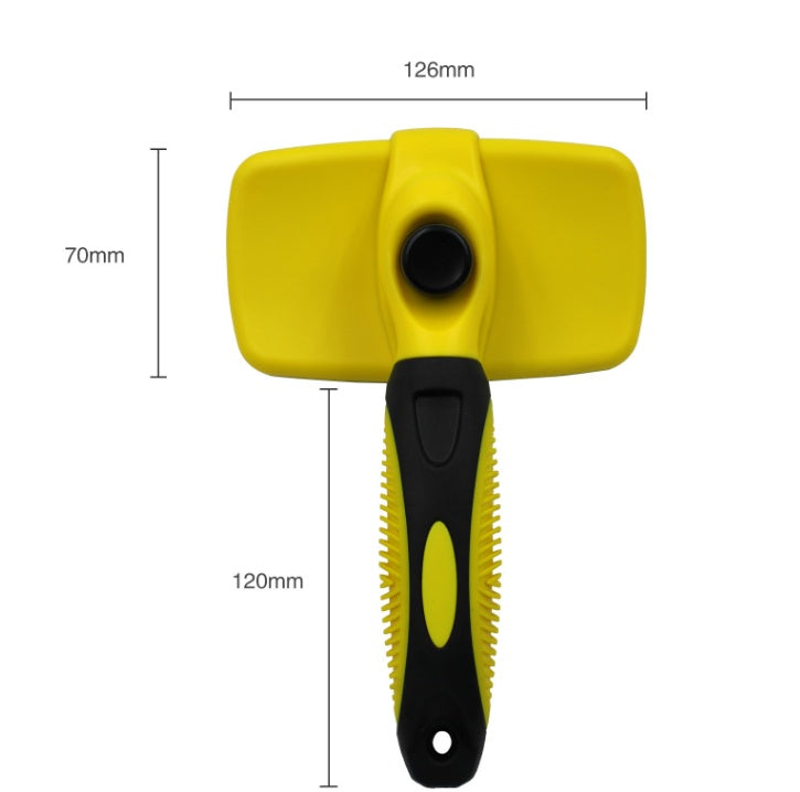 KFX-2202045 Self-Cleaning Slicker Brush for Dogs and Cats - Stainless Steel Needles, Durable Materials