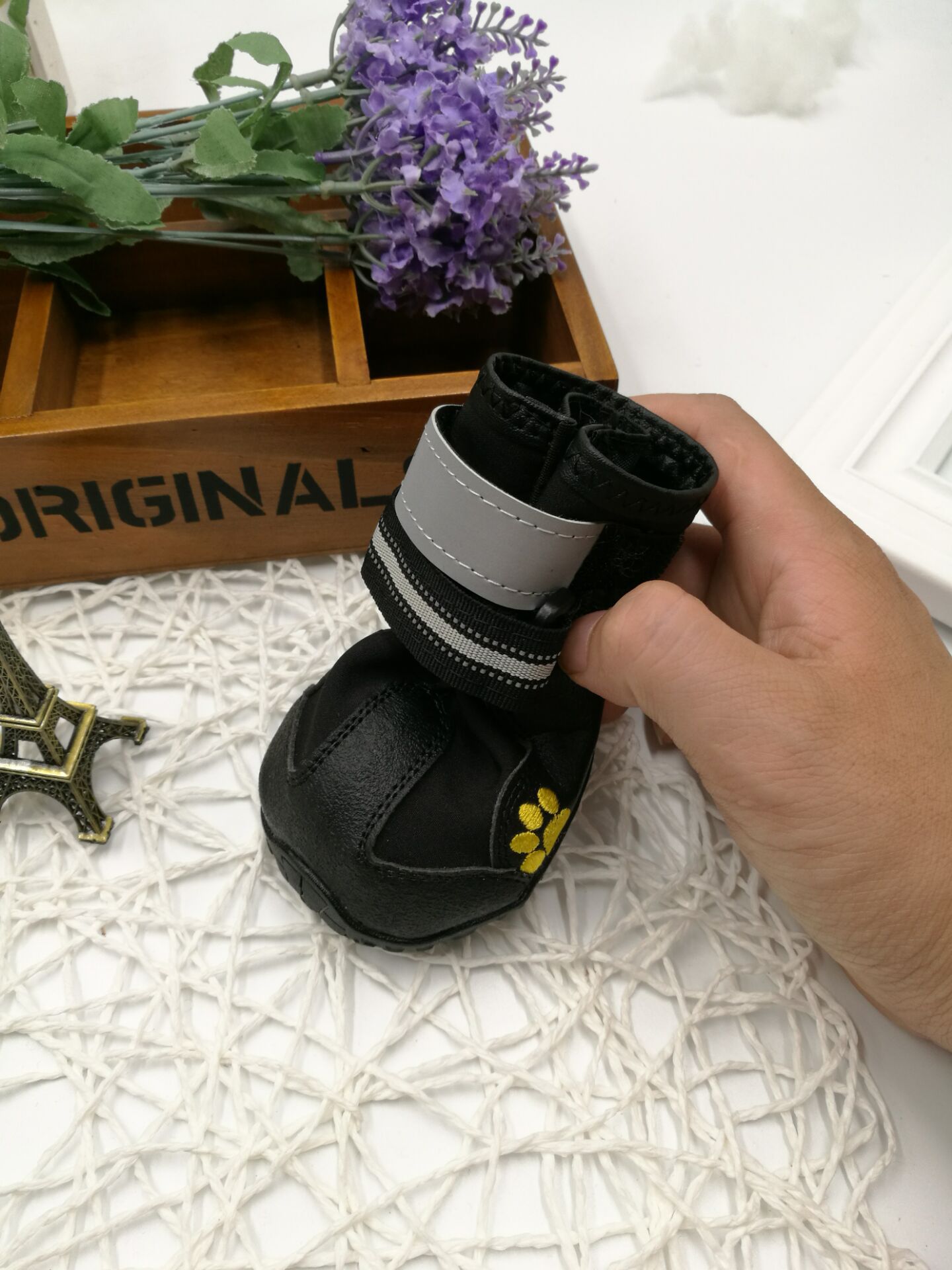 KFX-2203069 Waterproof Dog Shoes with Non-Slip Sole and Adjustable Strap for All Weather Conditions