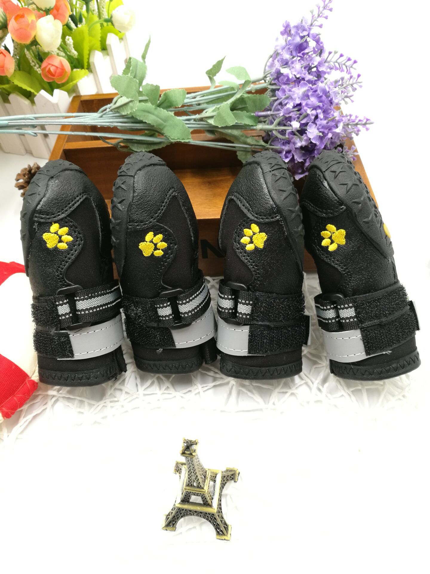 KFX-2203069 Waterproof Dog Shoes with Non-Slip Sole and Adjustable Strap for All Weather Conditions
