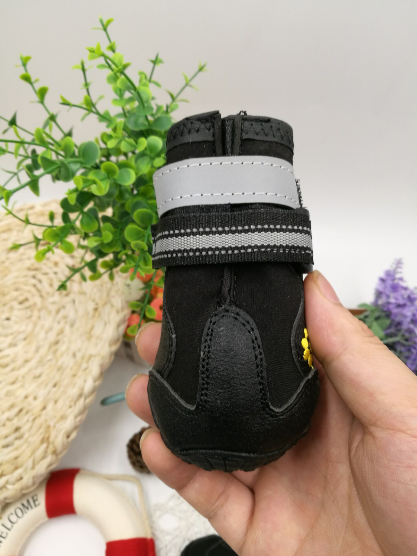 KFX-2203069 Waterproof Dog Shoes with Non-Slip Sole and Adjustable Strap for All Weather Conditions