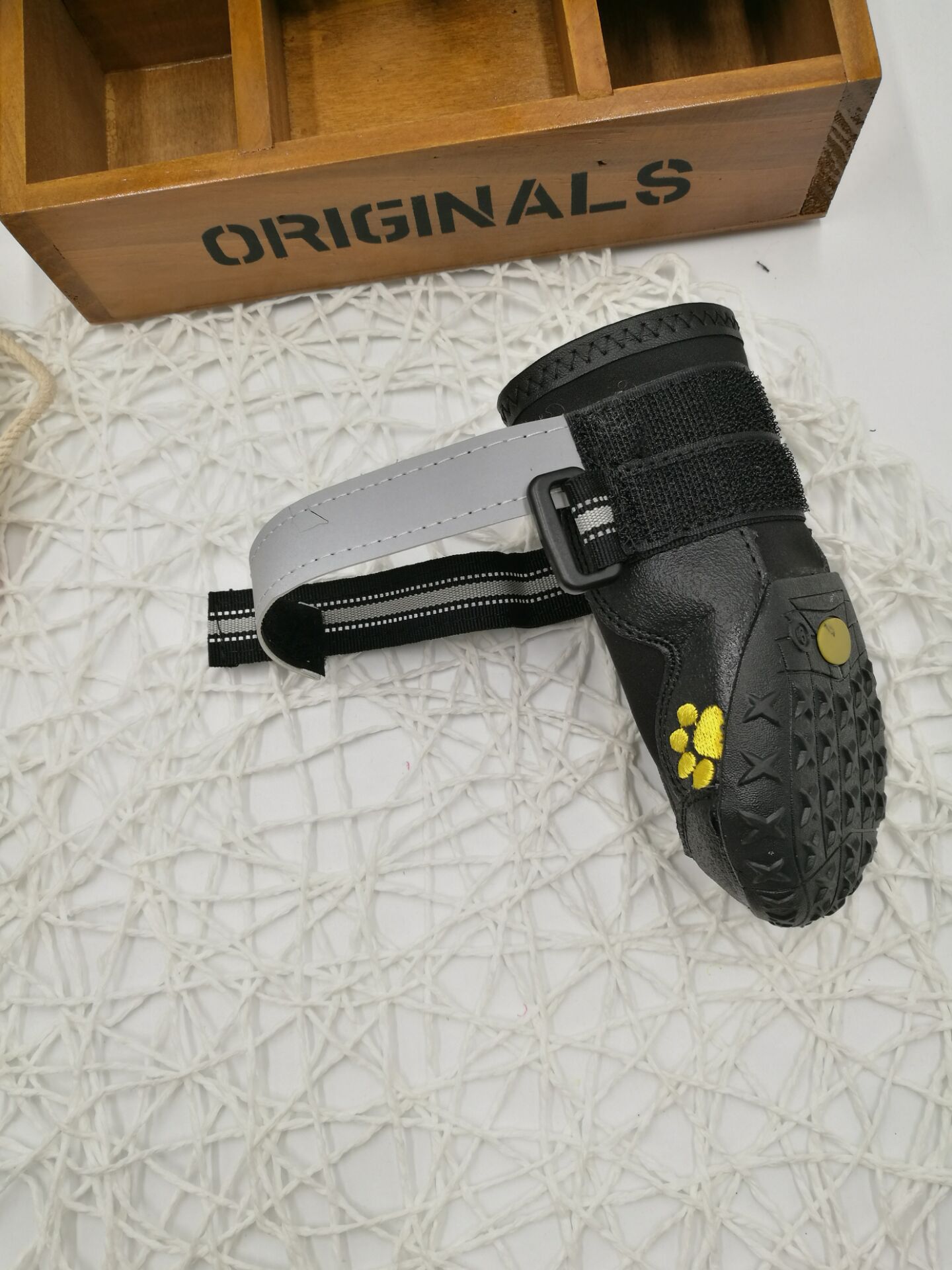 KFX-2203069 Waterproof Dog Shoes with Non-Slip Sole and Adjustable Strap for All Weather Conditions