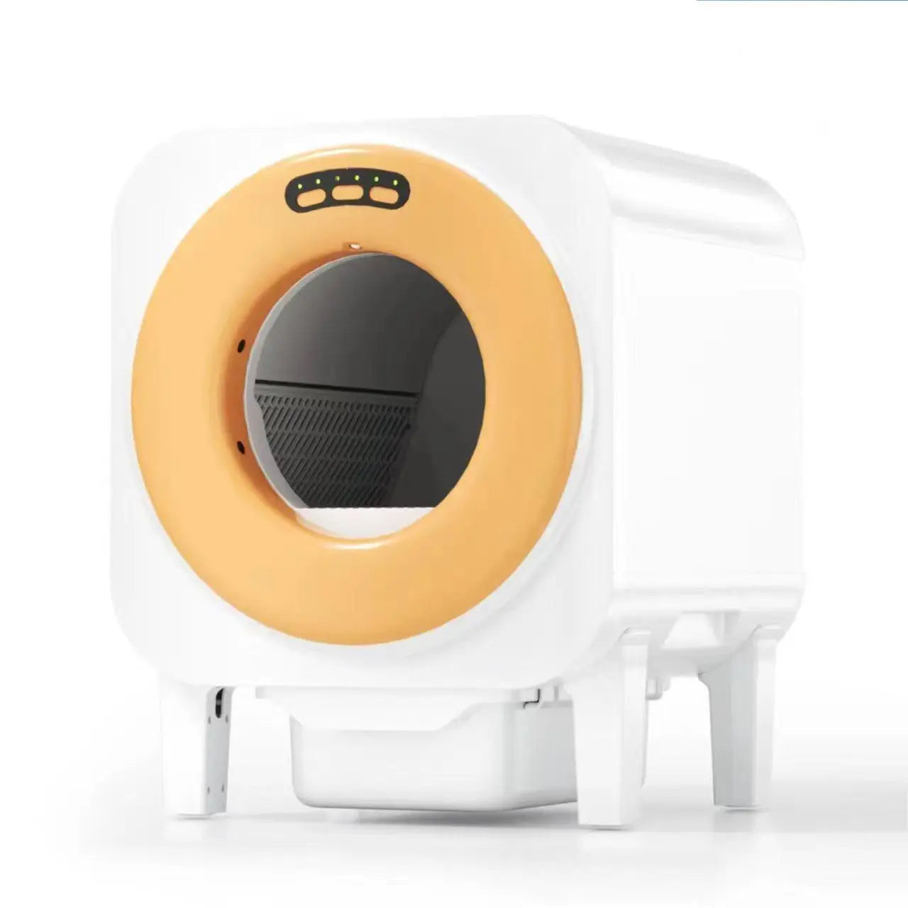 KFX-220563 Automatic Self-Cleaning Cat Litter Box with Fresh Air Purification and Anti-Splash Design, Eco-Friendly Plastic 70L