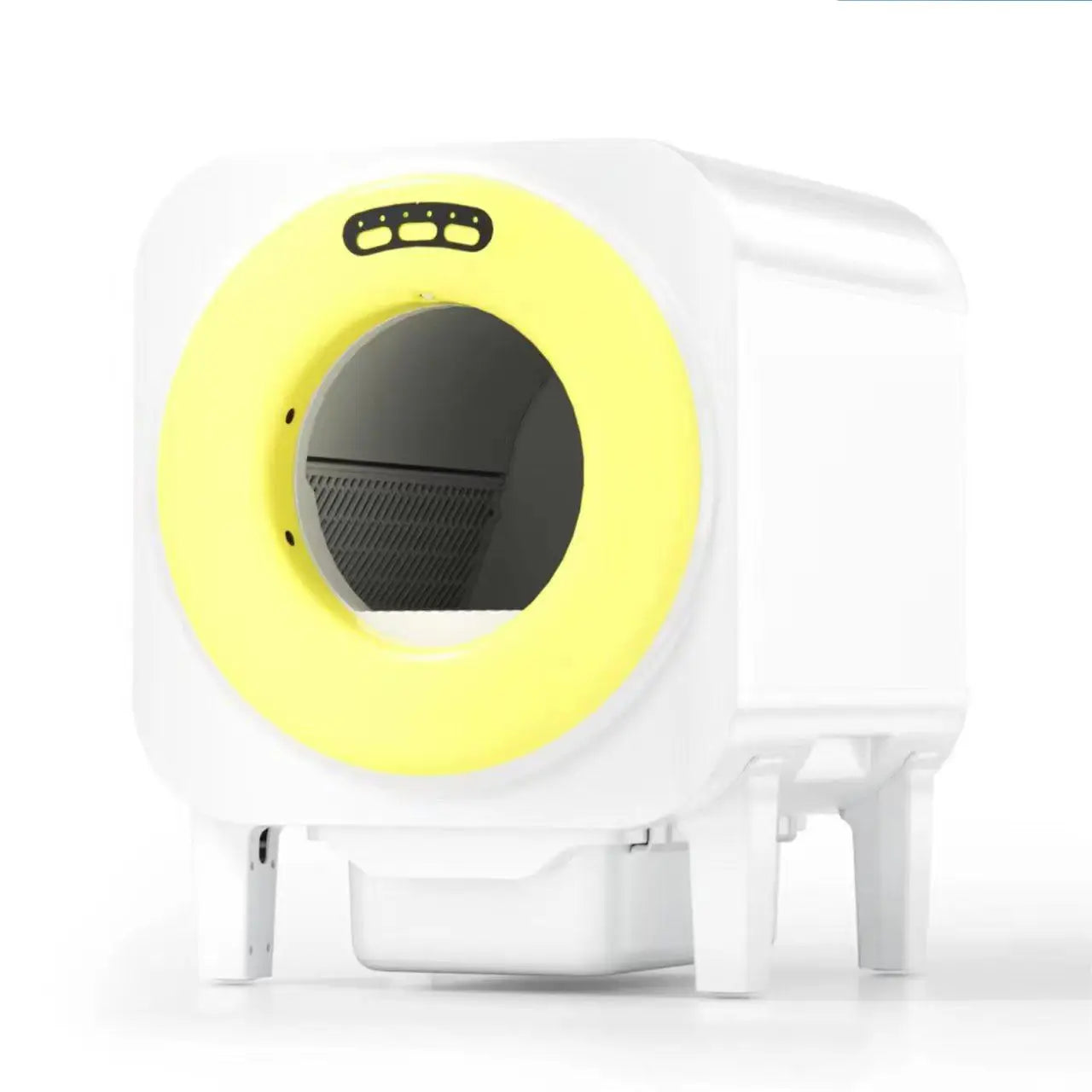 KFX-220563 Automatic Self-Cleaning Cat Litter Box with Fresh Air Purification and Anti-Splash Design, Eco-Friendly Plastic 70L