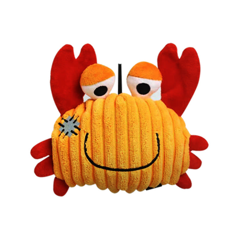 KFX-2205885 Interactive Self-Moving Dog Toy Ball with Plush Cover for Small & Medium Dogs