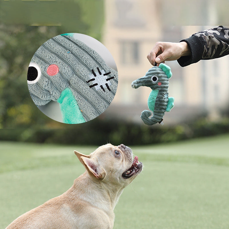 KFX-2205885 Interactive Self-Moving Dog Toy Ball with Plush Cover for Small & Medium Dogs