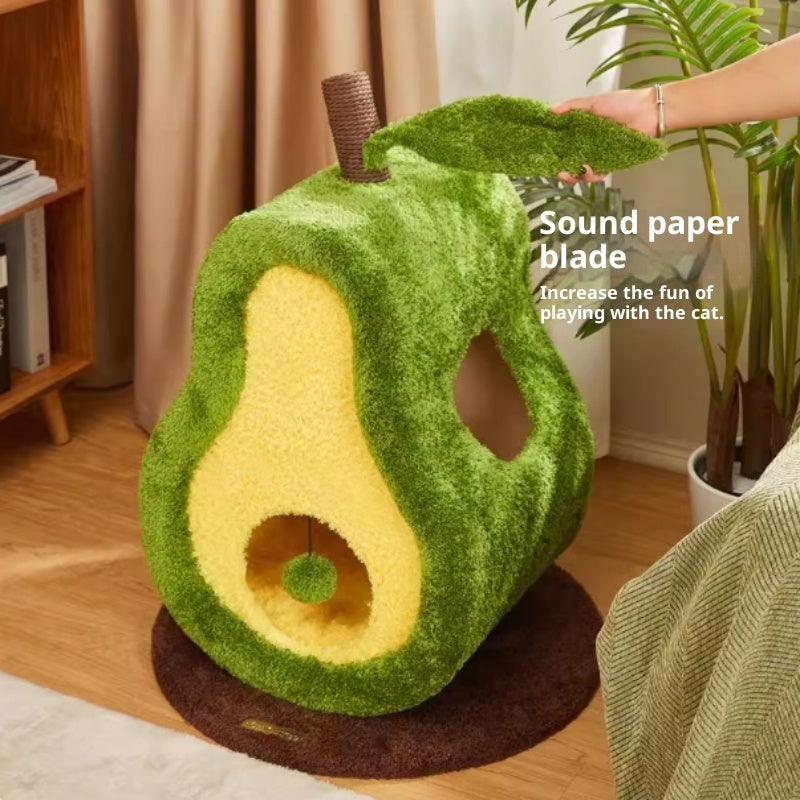 KFX-2206269 Cozy Green Closed Type Cat Nest for All Seasons