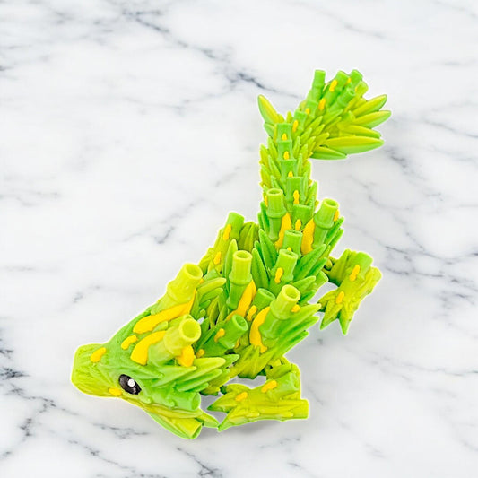 KFX-2207037 Bamboo Joint Dragon Decorative Sculpture with Exquisite Details and Realistic Design