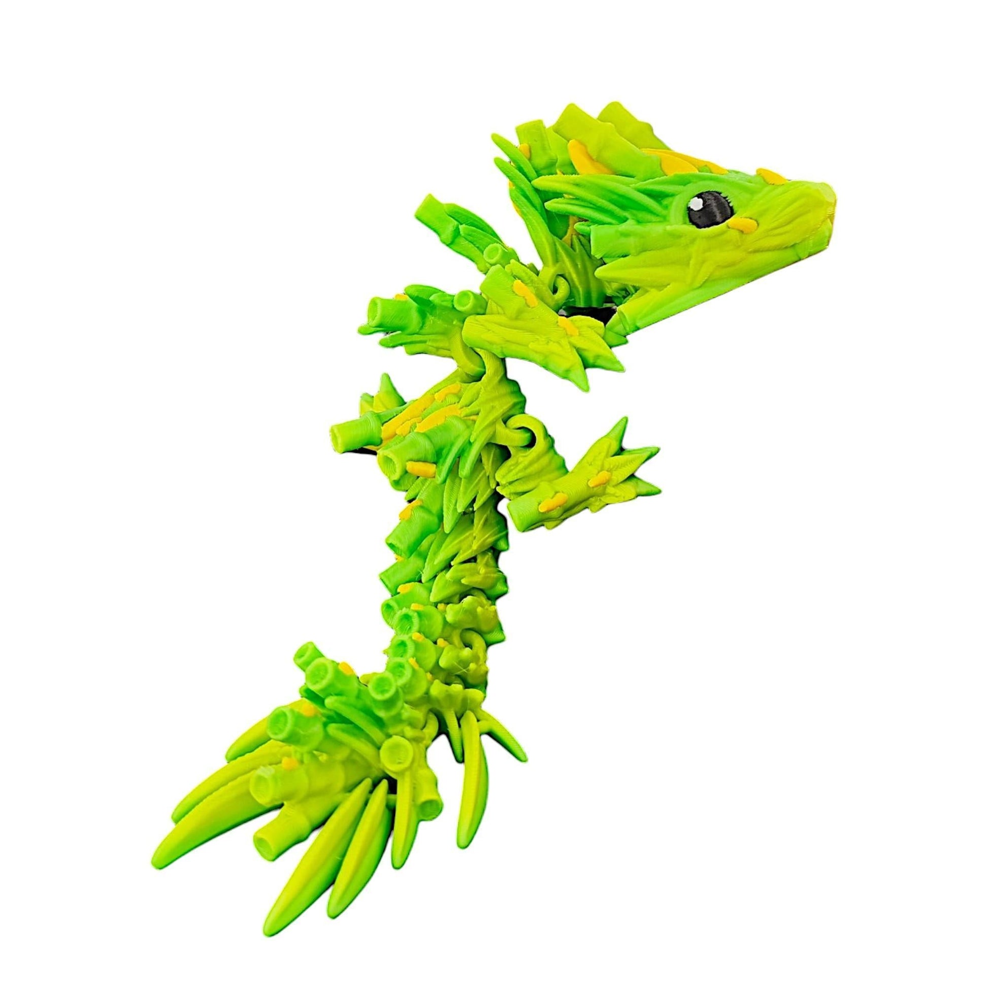 KFX-2207037 Bamboo Joint Dragon Decorative Sculpture with Exquisite Details and Realistic Design