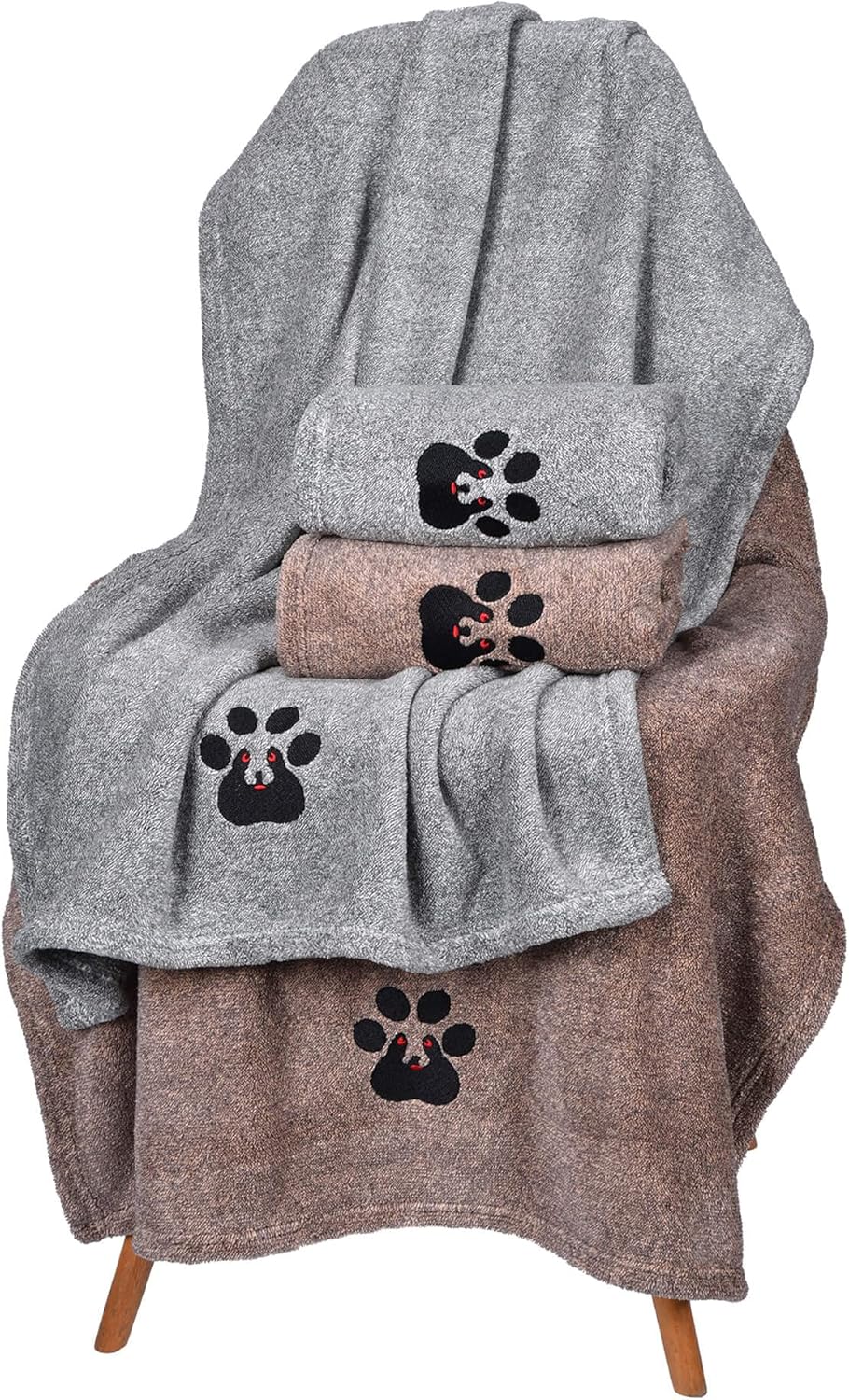 KFX-2209469 Super Absorbent Microfiber Dog Bath Towel - Ideal for Fast Drying Small Pets