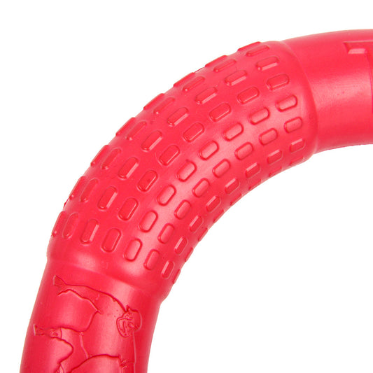 KFX-2212797 Durable EVA Bite Resistant Tension Ring Dog Toy in Orange, Red, Green - Available in 17.5CM and 27.5CM