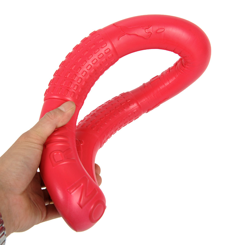 KFX-2212797 Durable EVA Bite Resistant Tension Ring Dog Toy in Orange, Red, Green - Available in 17.5CM and 27.5CM