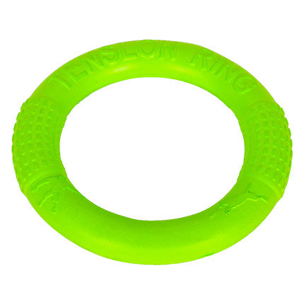 KFX-2212797 Durable EVA Bite Resistant Tension Ring Dog Toy in Orange, Red, Green - Available in 17.5CM and 27.5CM