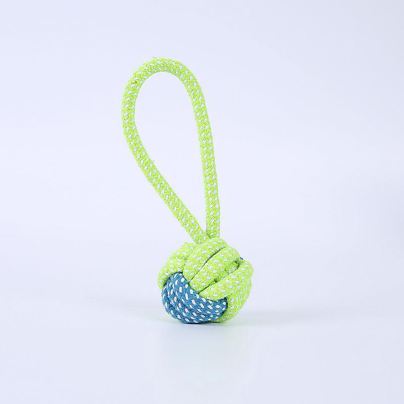 KFX-2218557 Cotton Rope Pet Toy Set for Dogs and Cats - Bite-Resistant Molar Cleaning Toys