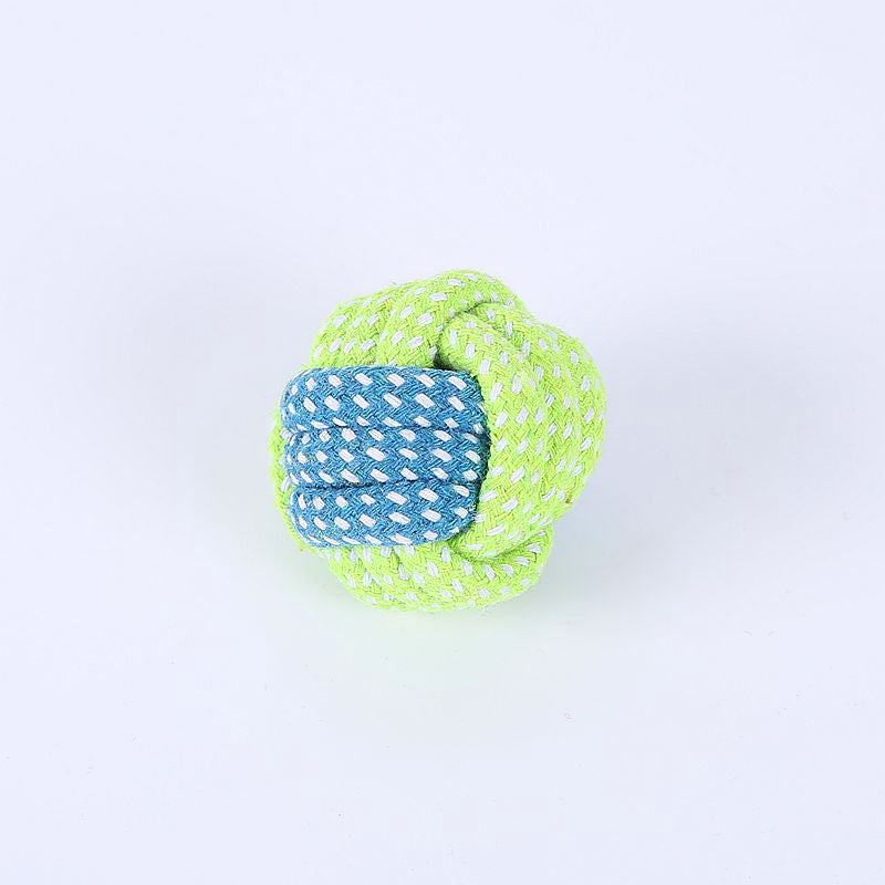 KFX-2218557 Cotton Rope Pet Toy Set for Dogs and Cats - Bite-Resistant Molar Cleaning Toys