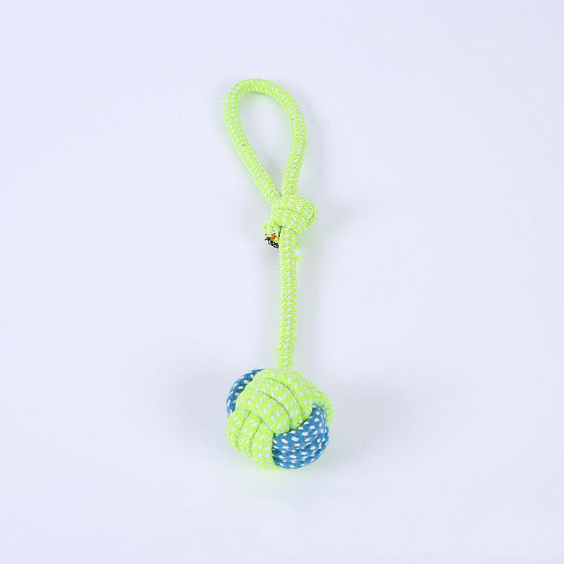 KFX-2218557 Cotton Rope Pet Toy Set for Dogs and Cats - Bite-Resistant Molar Cleaning Toys