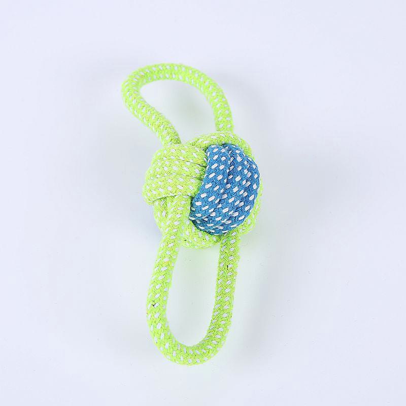 KFX-2218557 Cotton Rope Pet Toy Set for Dogs and Cats - Bite-Resistant Molar Cleaning Toys