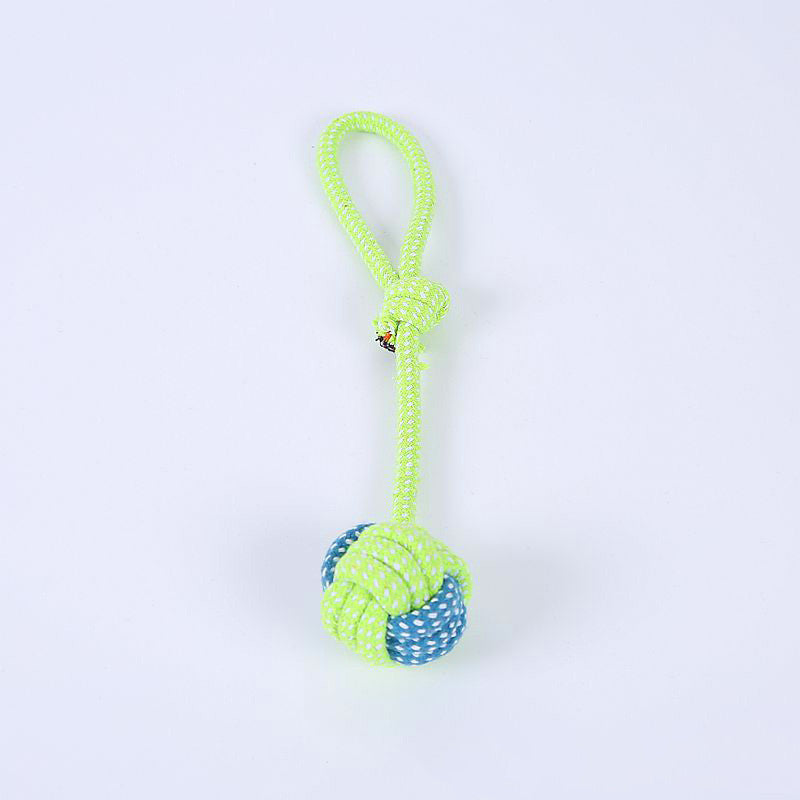 KFX-2218557 Cotton Rope Pet Toy Set for Dogs and Cats - Bite-Resistant Molar Cleaning Toys