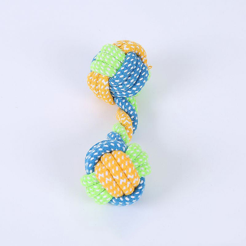 KFX-2218557 Cotton Rope Pet Toy Set for Dogs and Cats - Bite-Resistant Molar Cleaning Toys