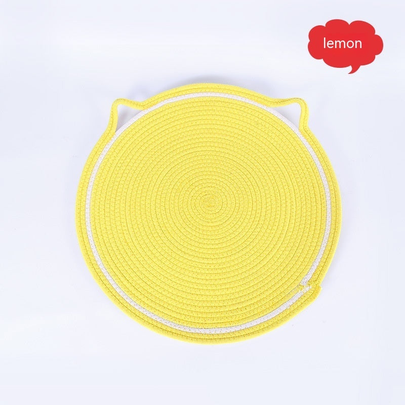 KFX-2219581 Four Seasons Universal Cat Cushion Mat - 50cm Diameter, Multiple Fruit Designs