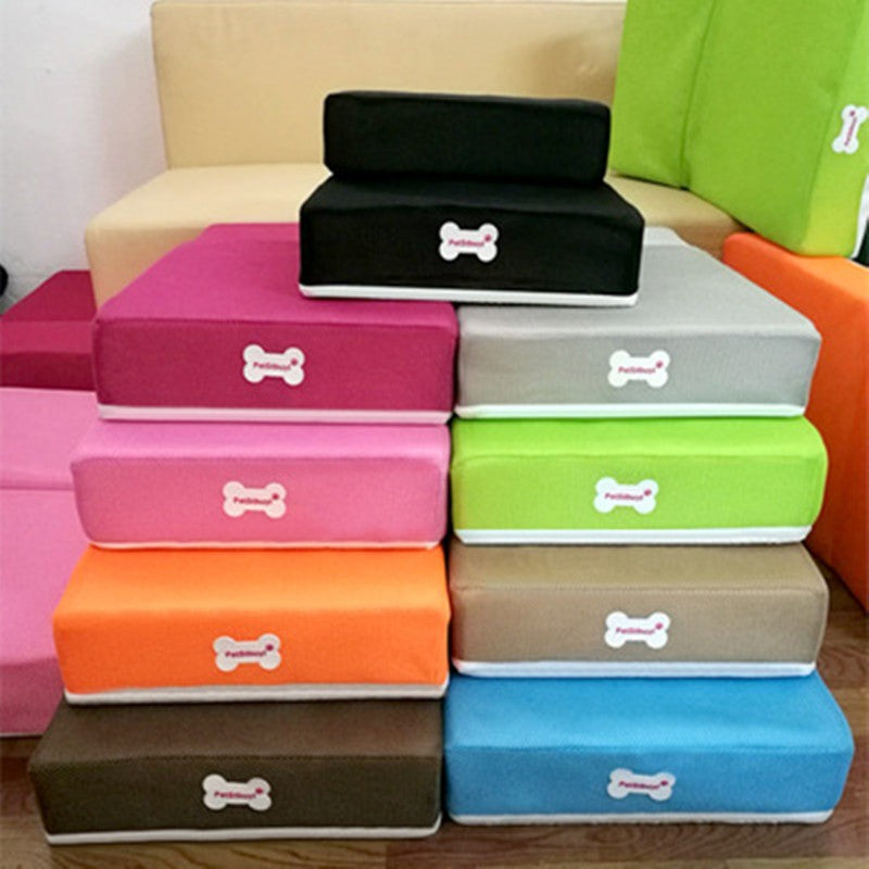 KFX-2220989 Versatile Unfoldable Pet Stairs - Durable Sponge Design, Easy to Clean, Antibacterial, 67CM & 50CM Options