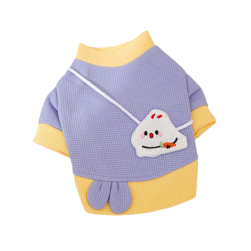 KFX-2222269 Cozy Cartoon Bear Pet Hoodie for Small Dogs - Lightweight & Stylish Pullover Design