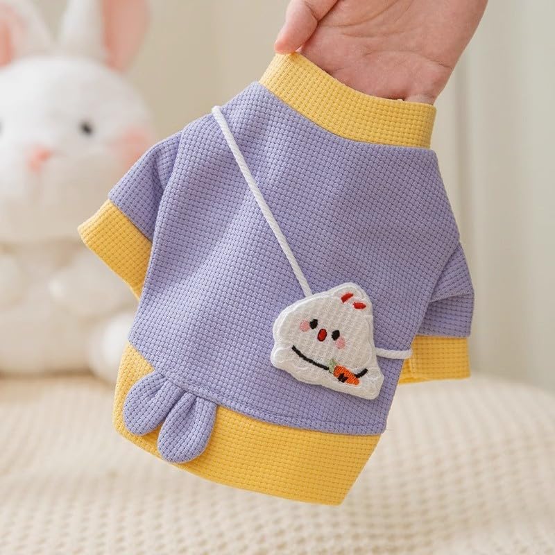 KFX-2222269 Cozy Cartoon Bear Pet Hoodie for Small Dogs - Lightweight & Stylish Pullover Design