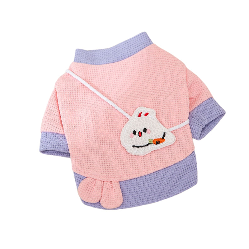 KFX-2222269 Cozy Cartoon Bear Pet Hoodie for Small Dogs - Lightweight & Stylish Pullover Design