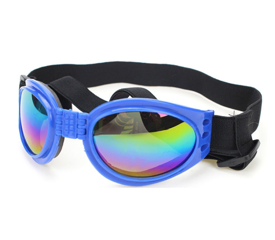 KFX-2225085 Foldable Medium Dog Sunglasses with UV Protection and Anti-Fog Design, Waterproof Goggles for Pets
