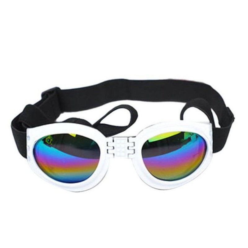 KFX-2225085 Foldable Medium Dog Sunglasses with UV Protection and Anti-Fog Design, Waterproof Goggles for Pets