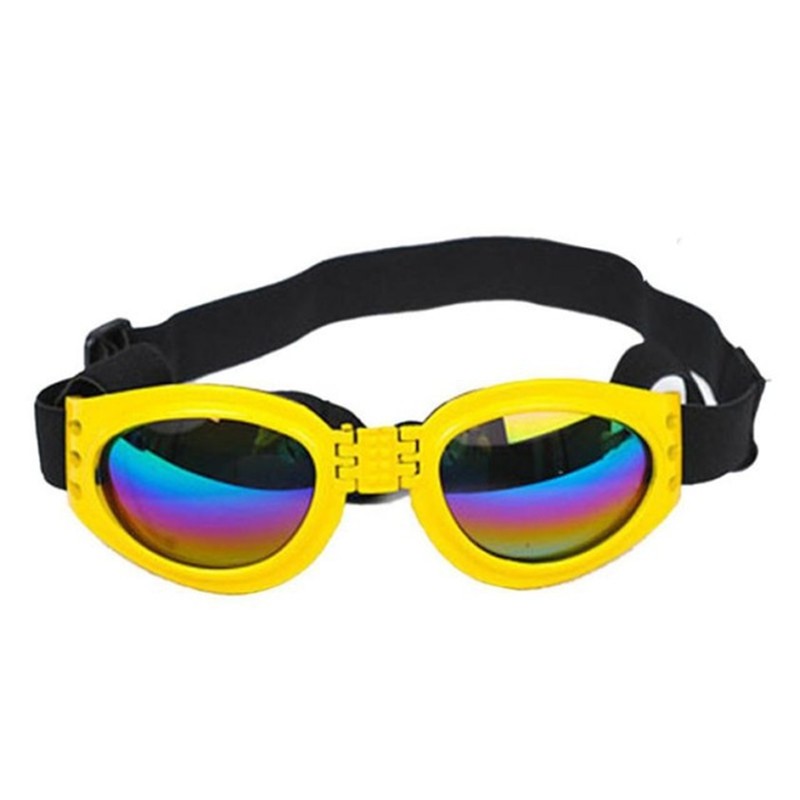 KFX-2225085 Foldable Medium Dog Sunglasses with UV Protection and Anti-Fog Design, Waterproof Goggles for Pets