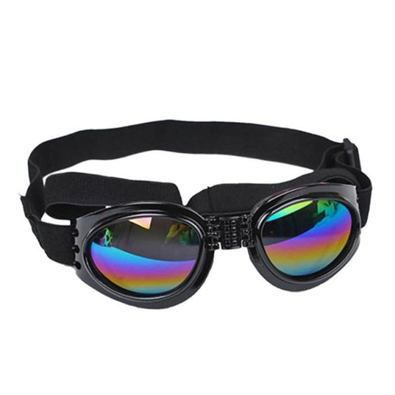 KFX-2225085 Foldable Medium Dog Sunglasses with UV Protection and Anti-Fog Design, Waterproof Goggles for Pets