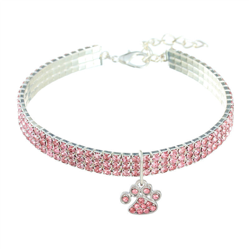 KFX-2225469 Stylish Mixed Color Diamond Pattern Pet Collar for Dogs and Cats, Elastic Design, Four Seasons Use