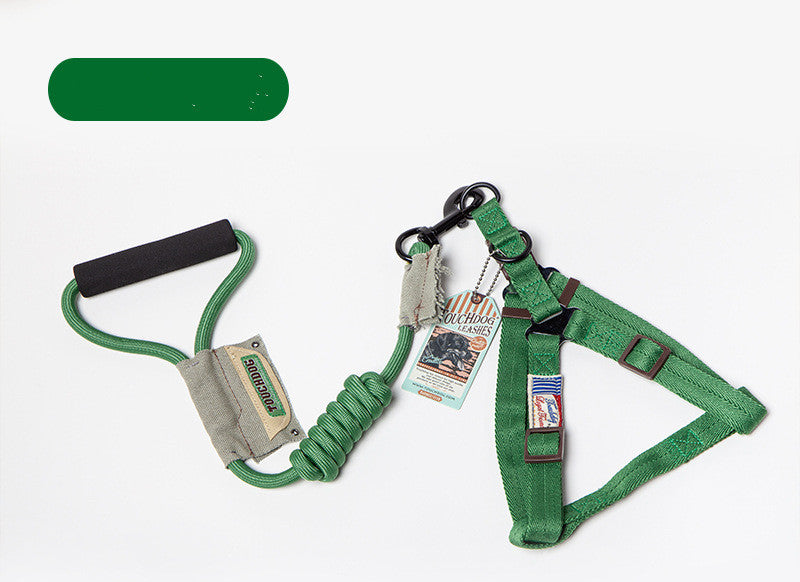 KFX-2227261 Stylish Chest Back Suit Dog Leash - Comfortable and Trendy Polyester Design
