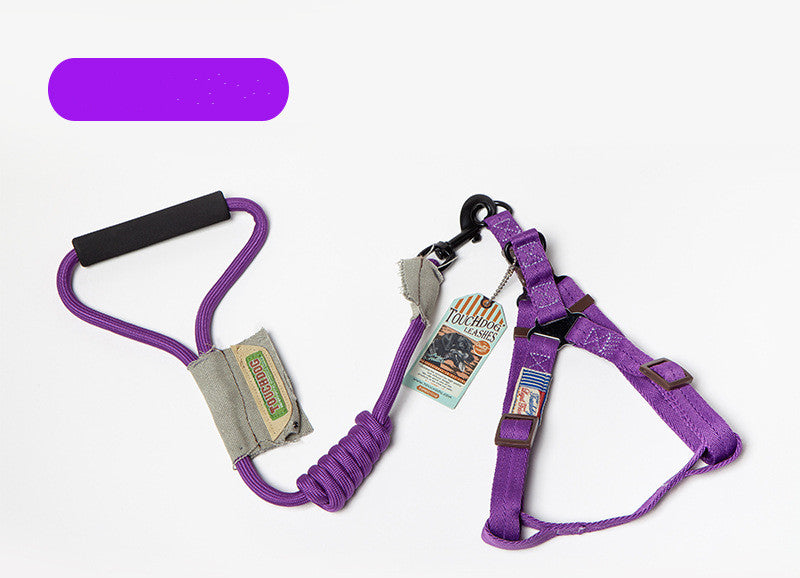 KFX-2227261 Stylish Chest Back Suit Dog Leash - Comfortable and Trendy Polyester Design