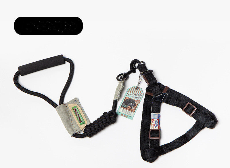 KFX-2227261 Stylish Chest Back Suit Dog Leash - Comfortable and Trendy Polyester Design