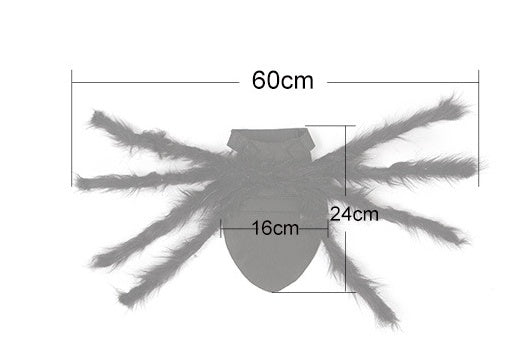KFX-2227645 Pet Spider Costume for Dogs and Cats - Feather Dress-Up Accessory for Halloween and Parties