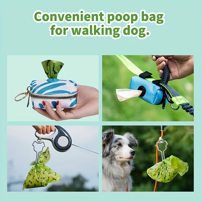 KFX-2230717 Biodegradable Dog Waste Bags with Dispenser - Thick and Leak-Proof Poop Bags for Pet Clean-Up, 15 Count Per Roll