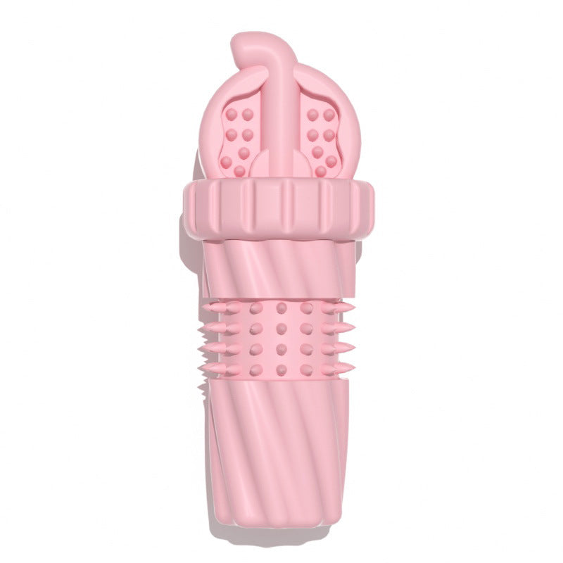 KFX-2234045 TPR Medium Dog Chew Toy - Gentleman's Blue, Cherry Blossom Pink, Avocado Green