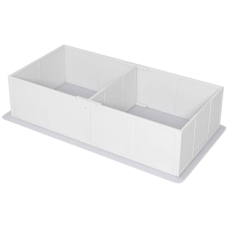 KFX-2234685 Whelping Box for Large Dogs with Waterproof Pad and Adjustable Entrance Door