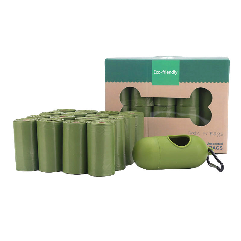 KFX-2235453 Biodegradable Pet Poop Bags with Dispenser - Thick, Tear-Resistant Design, Leak-Proof and Odor-Control Features, 16 Count Pack