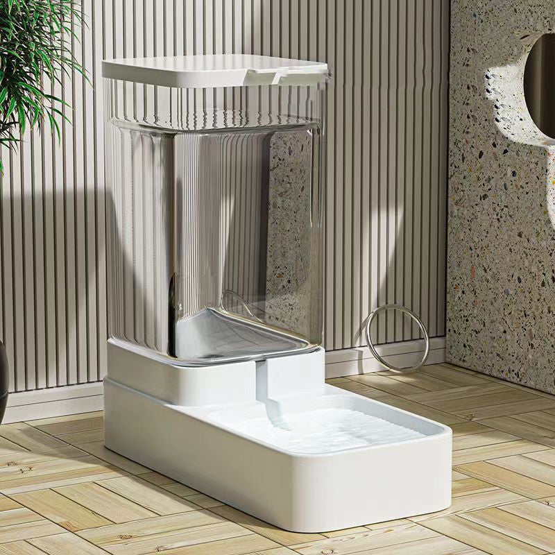 KFX-2239165 Large-Capacity Cat and Dog Water Dispenser and Automatic Feeder with Transparent Design