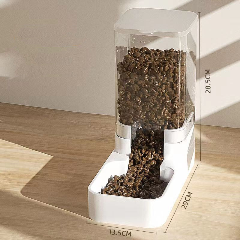KFX-2239165 Large-Capacity Cat and Dog Water Dispenser and Automatic Feeder with Transparent Design