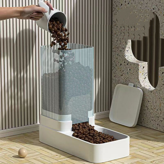 KFX-2239165 Large-Capacity Cat and Dog Water Dispenser and Automatic Feeder with Transparent Design