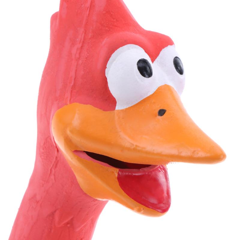 KFX-2239805 Bite-Resistant Dog Toy with Squeaking Chicken Sound - Natural Latex, Soft and Engaging Design